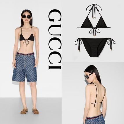 GUCCI グッチ 水着 スイムウェア ストロベリー 苺柄 クロス