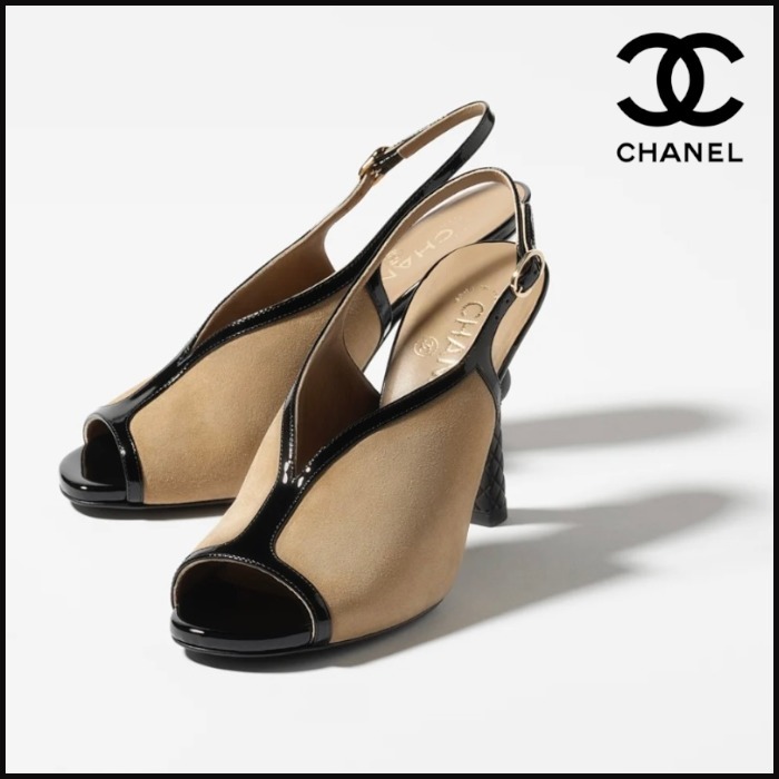 ★上品スウェード【 CHANEL 】サンダル