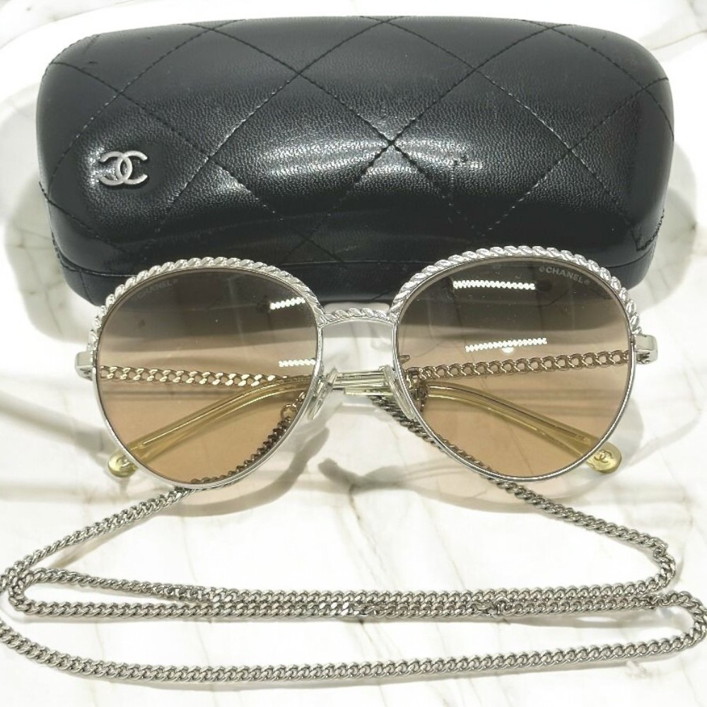 CHANEL パントシェイプ サングラス