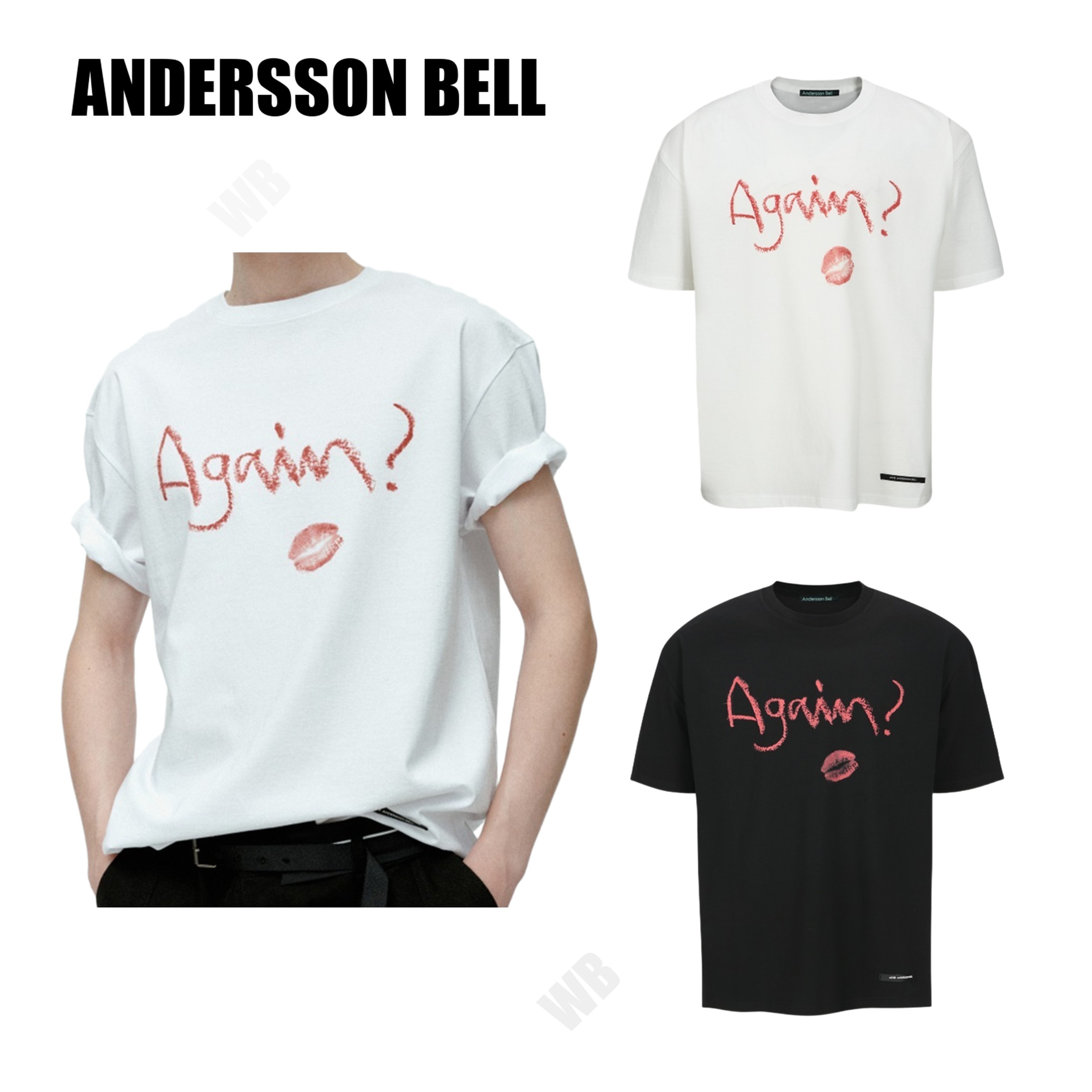 [ANDERSSON BELL] UNISEX AGAIN LIP T-SHIRT 5FT1878 ☆送料込☆