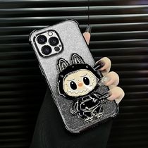LABUBU  角の保護 & 内蔵スタンド iPHONE Case