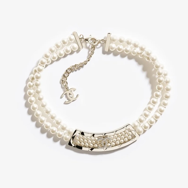 《華やかな首元に♡》CHANEL パール 2連 ネックレス