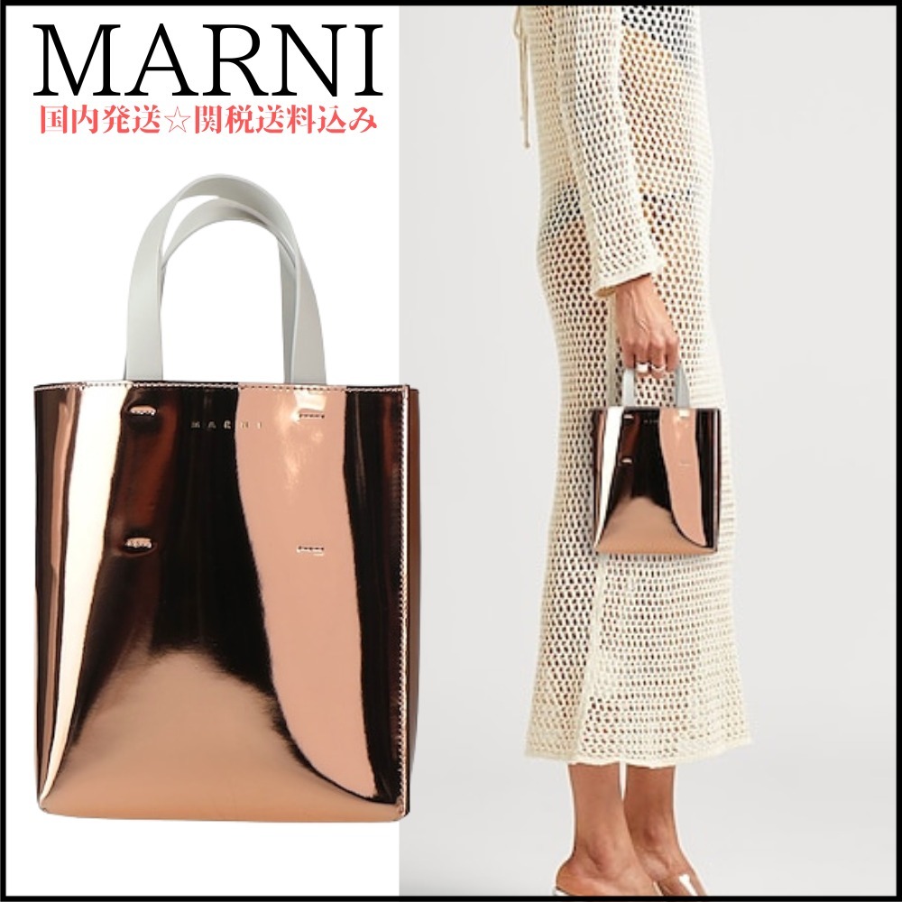 【MARNI】メタリック ハンドバッグ ＊関税送料込み