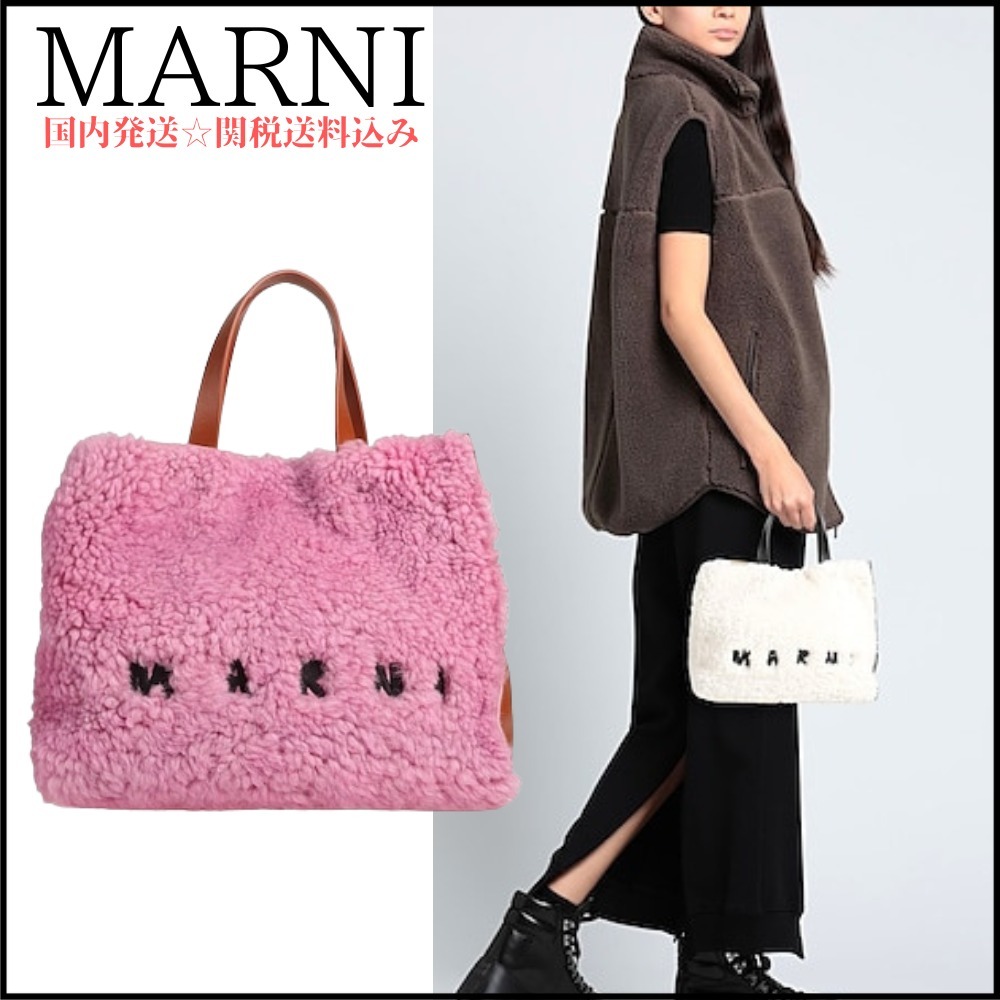 【MARNI】ミディアム ロゴ ハンドバッグ ＊関税送料込み