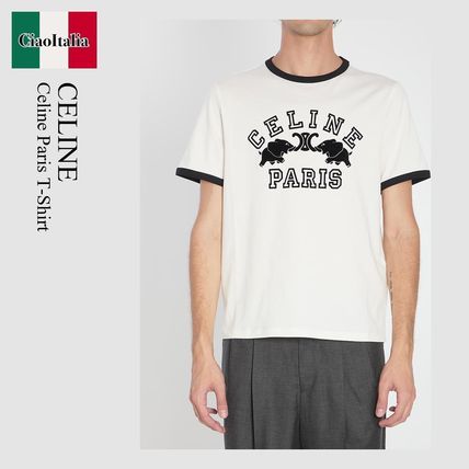 新品同様 CELINE セリーヌ 半袖Tシャツ トリオンフ ロゴ
