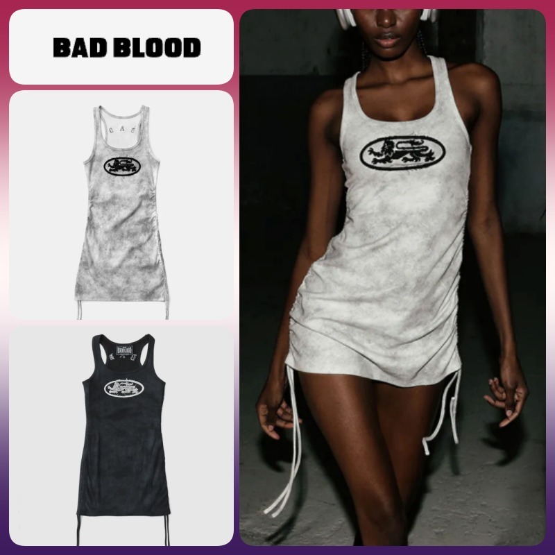 ◆25SS BADBLOOD Lion Patch Tank Mini Dress/2色◆