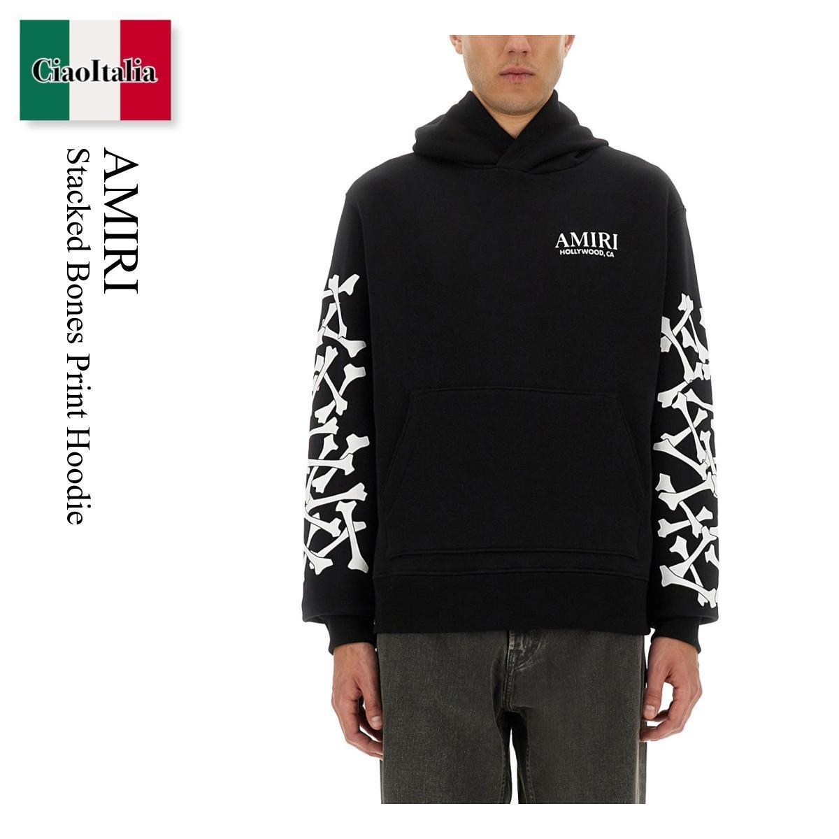 パーカー・フーディ Amiri Stacked Bones Print Hoodie