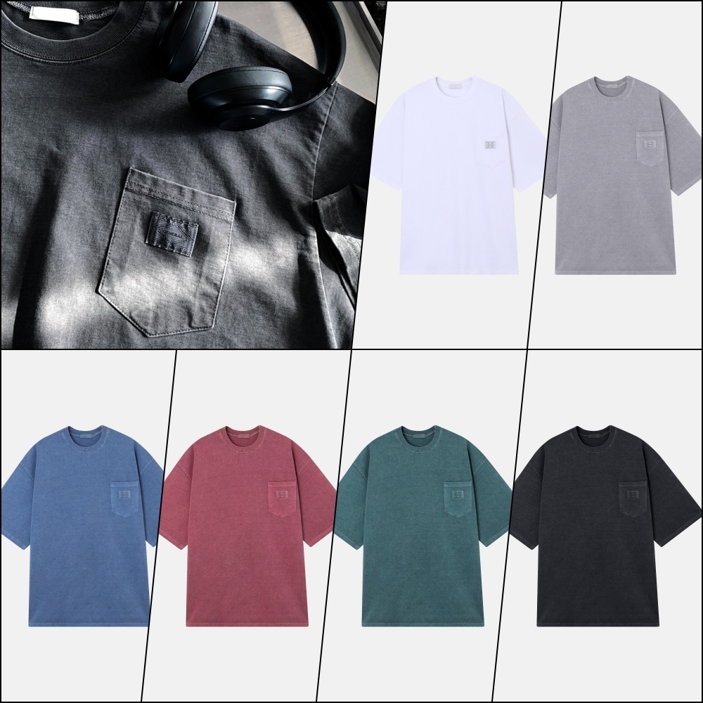 【LOOKPLE】 25SS ピグメントオーバーフィット半袖T (6COLORS)