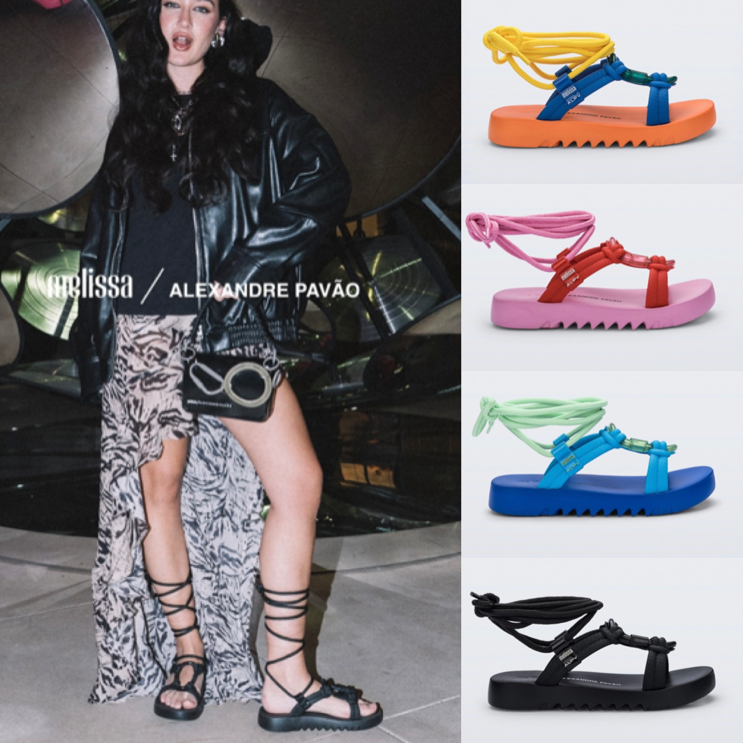 【特別コラボ】Melissa x Alexandre Pavao レースアップサンダル
