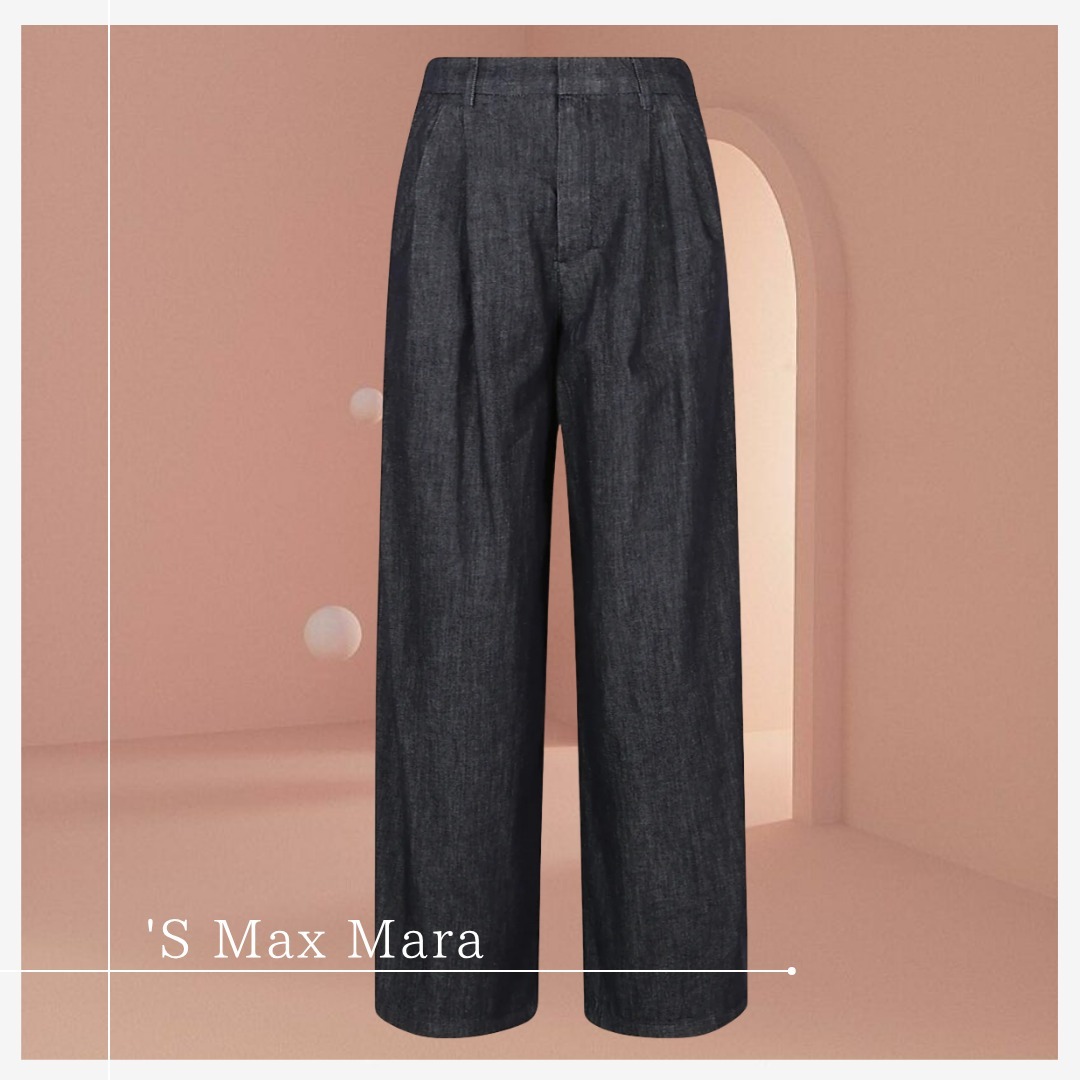 格上カジュアル【'S Max Mara】上質 ルイス デニムワイドパンツ