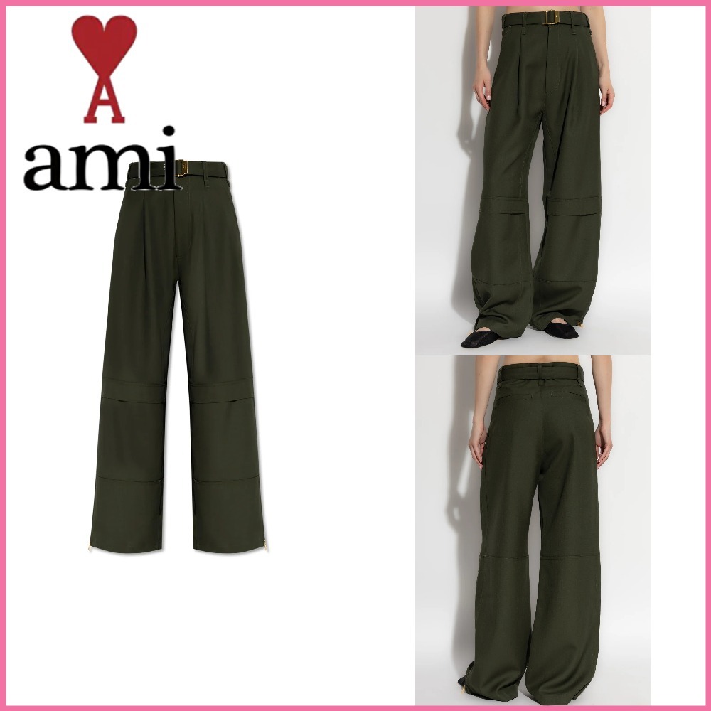 SALE【AMI】ワイドレッグ カーゴ パンツ