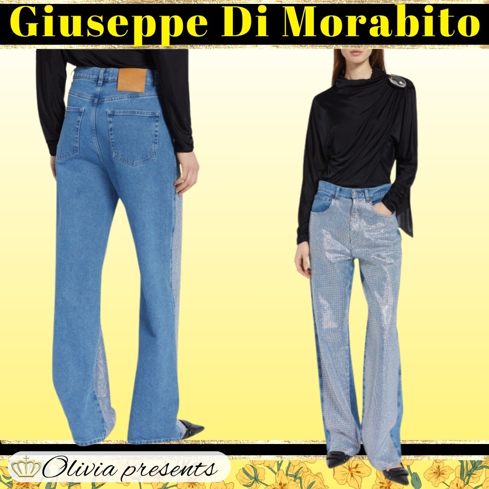 【Giuseppe Di Morabito】ハイウエストストレートジーンズ