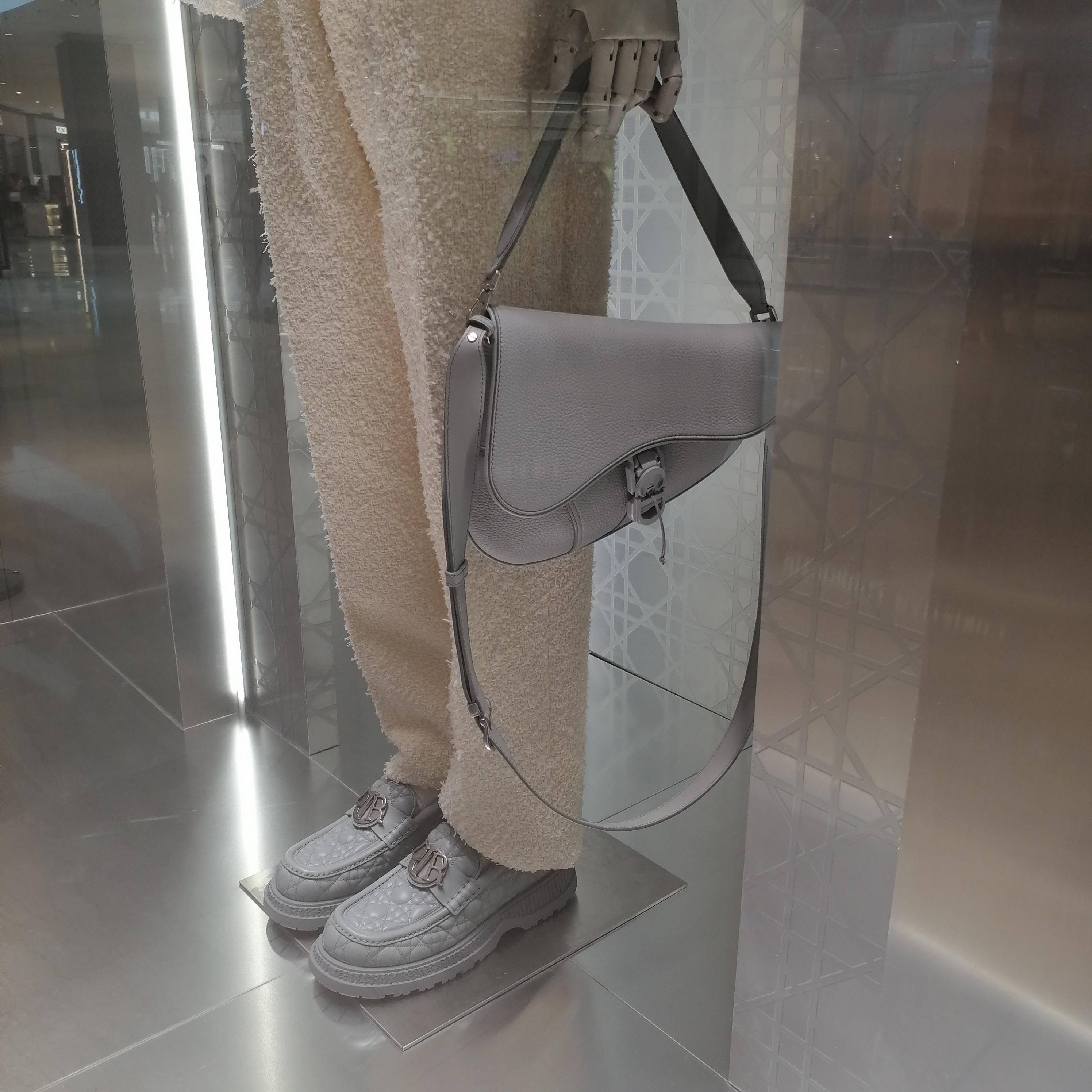 Dior ディオール Saddle ツインバッグ グレー