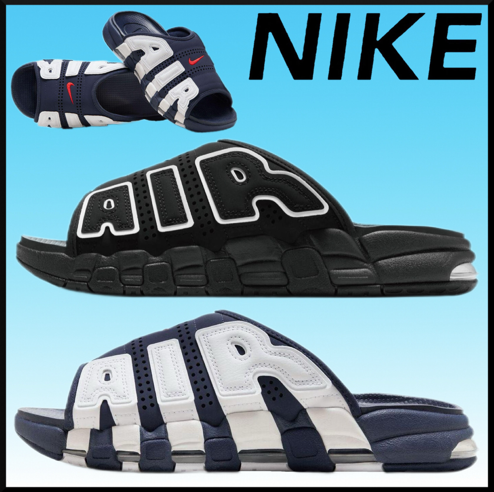 人気★Nike エア モア アップテンポ スライド★サンダル お洒落