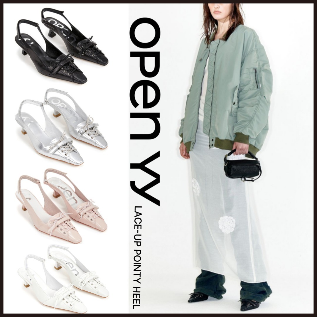 [OPEN YY]◆韓国大人気◆ LACE-UP POINTY HEEL ◆追跡可◆