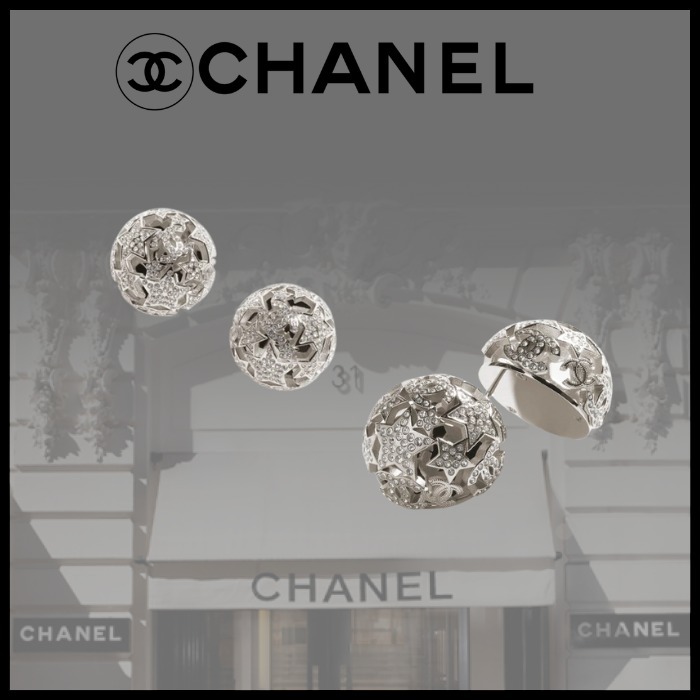 【25A最新作♪】CHANEL CCロゴ シルバー ピアス