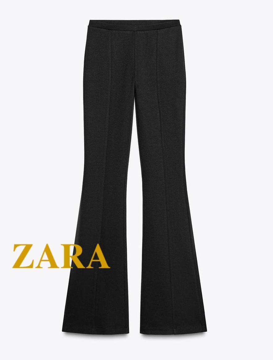 ☆ドイツ発*ZARA*新作*インターロックフレアパンツ/BLACK☆