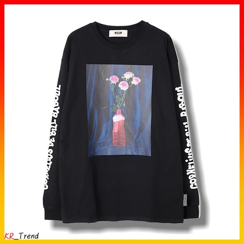 ★MSGM★ファンタスティック グリーン 長袖 Tシャツ