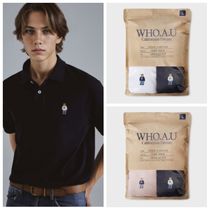 【韓国WHO.A.U フーアーユー】USA Patch T-shirt WHO.A.U(フーアーユー)のメンズ トップス 人気アイテム