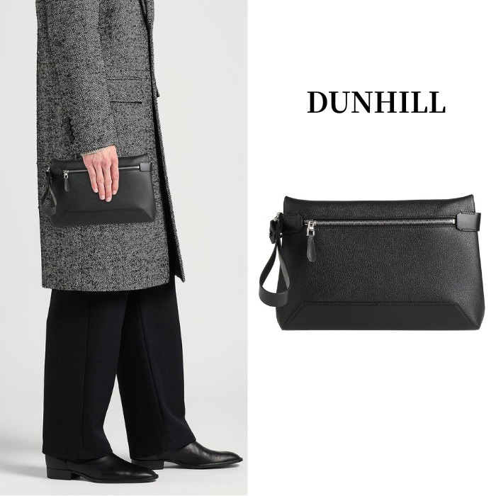 関税送料込【DUNHILL】レザー クラッチバッグ