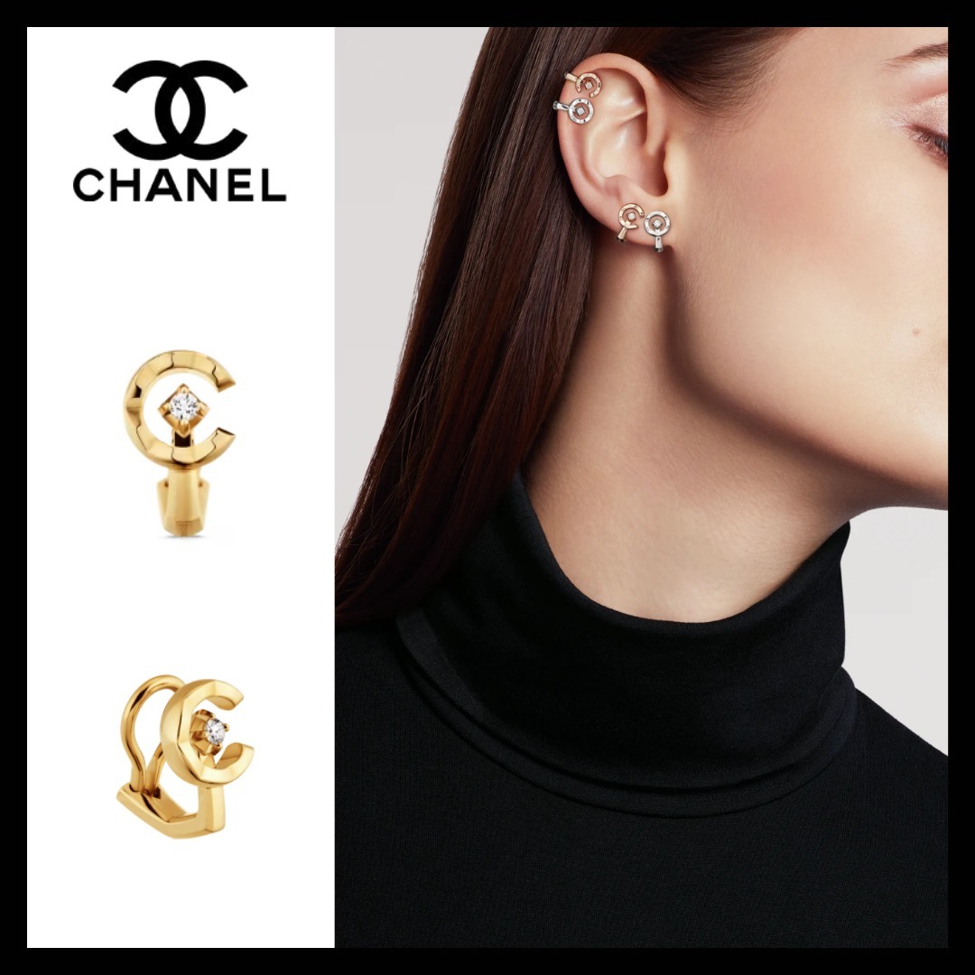 華やぎ一粒☆【CHANEL】Coco Single Earring 18K Yellow Gold