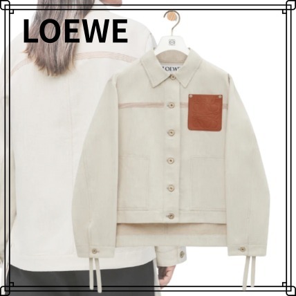 25FW VIP価格【LOEWE】ワークウェア ジャケット コットン リネン