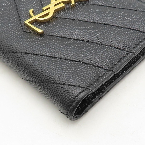 《Saint Laurent》モノグラム 二つ折り財布 中古 美品