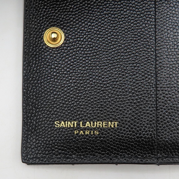 《Saint Laurent》モノグラム 二つ折り財布 中古 美品
