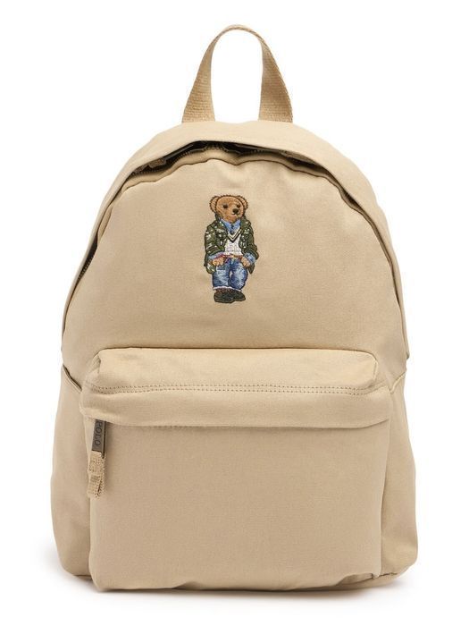 【POLO RALPH LAUREN】Cotton canvas backpack w/logo