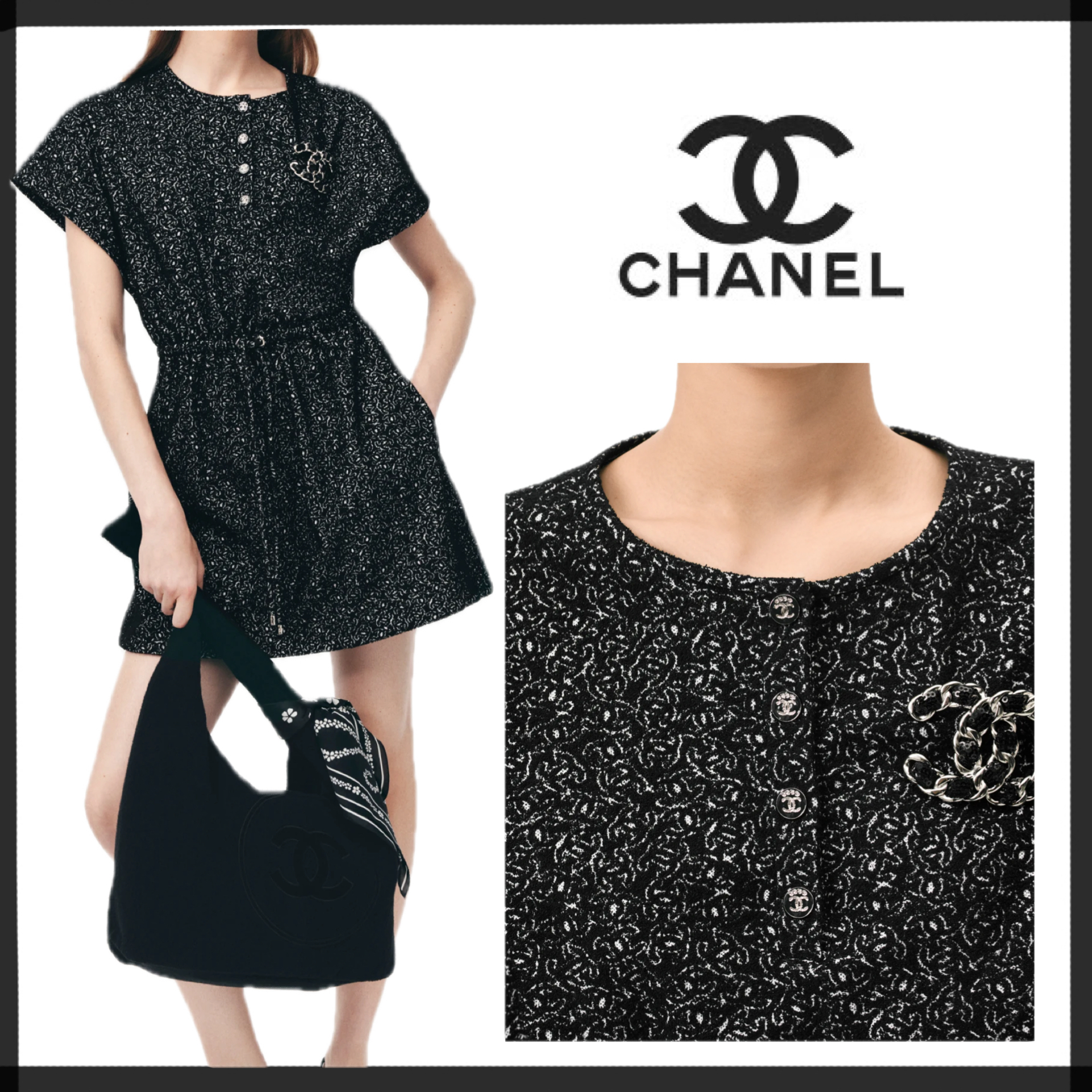 25SS【CHANEL】ココ ビーチ コレクション ワンピース ドレス