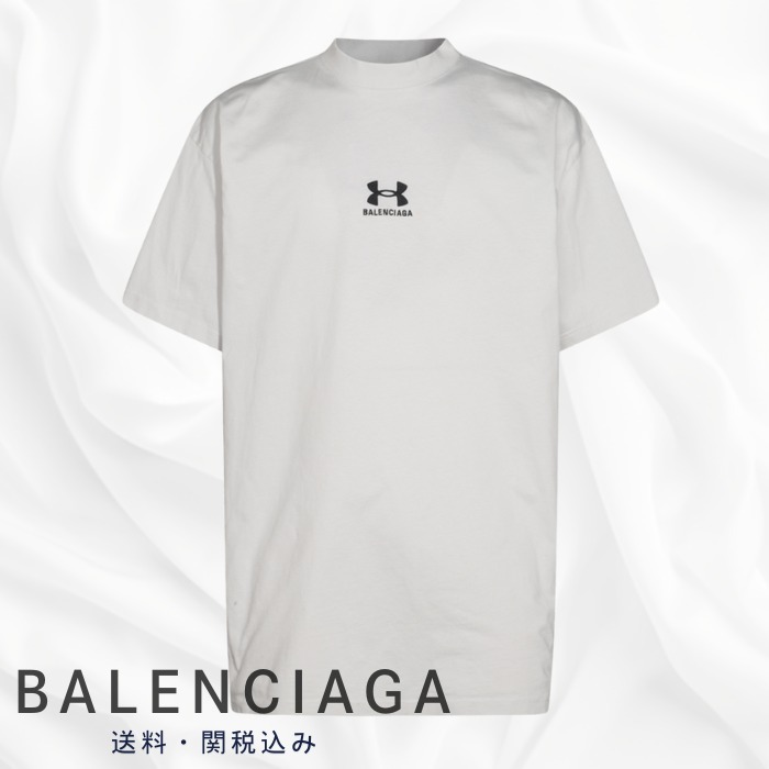 【送料・関税込】BALENCIAGA オーバーサイズ ロゴTシャツ(白)
