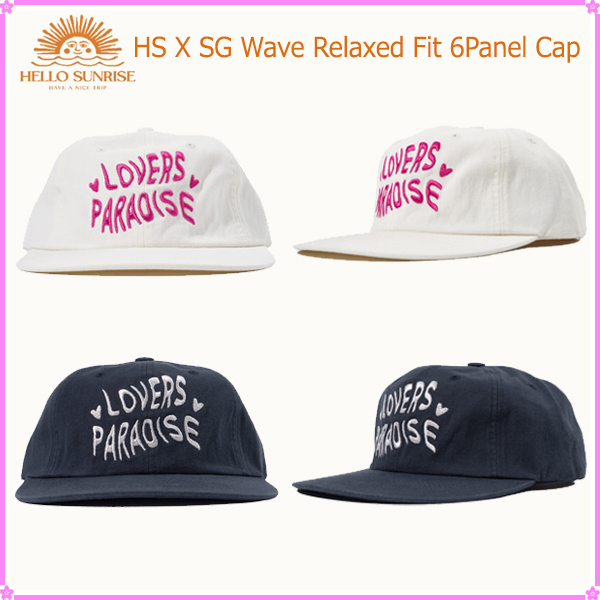 【Hello Sunrise】HS X SG Wave Relaxed Fit 6Panel Cap〜韓国発