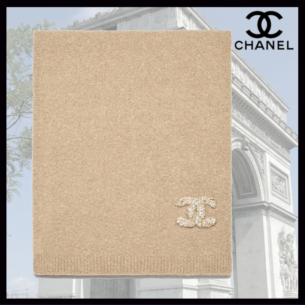 【CHANEL】25A CCのワンポイント★シャネル カシミヤスカーフ