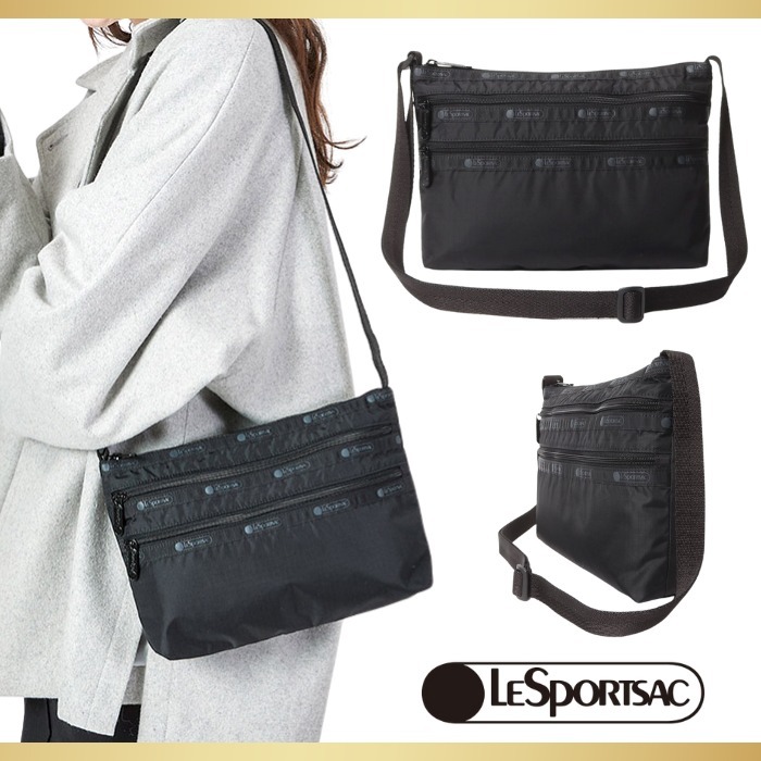 【LeSportsac】QUINNBAGリサイクルドブラックJP 残りわずか！