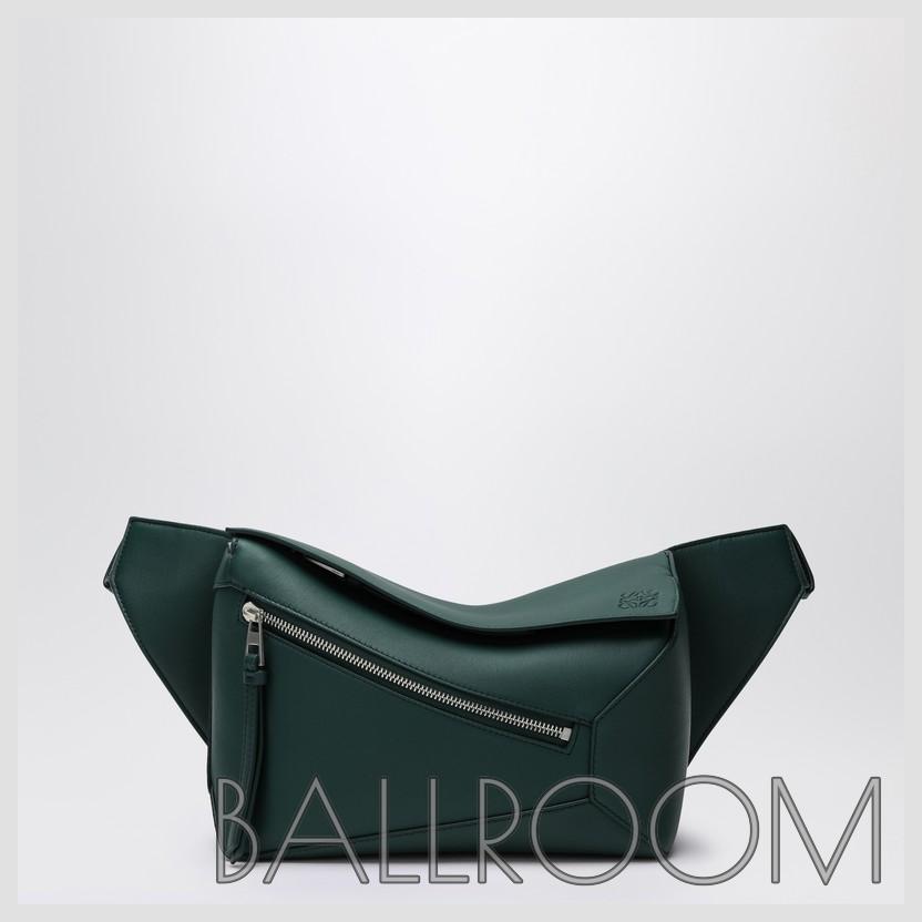ショルダーバッグ LOEWE PUZZLE SMALL GREEN WAIST BAG