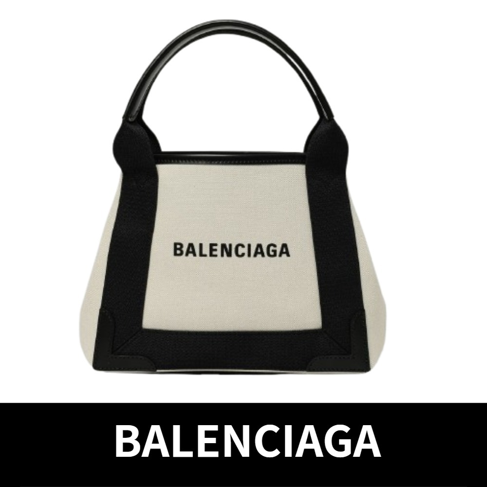 関税．送料込 [BALENCIAGA] コットンキャンバス トートバッグ
