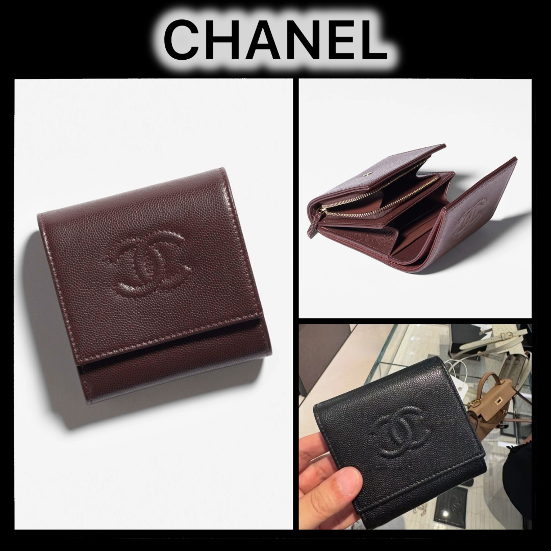 ★豊かな光沢と高級感★CHANEL スモール フラップ ウォレット