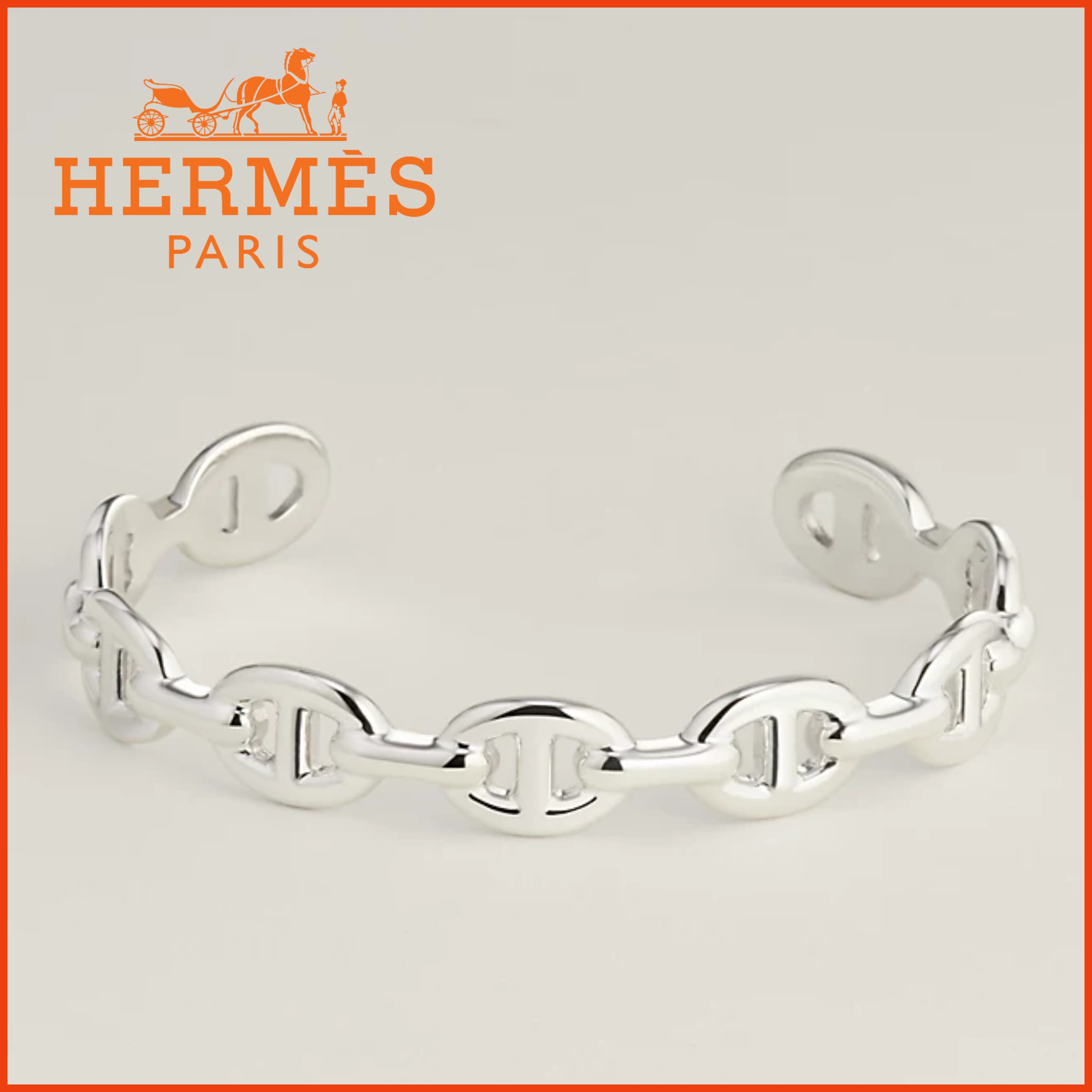 【HERMES】チェーンブレスレットミディアムモデル