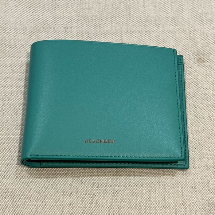 レア【ジルサンダー】レザー ポケットウォレット グリーン
