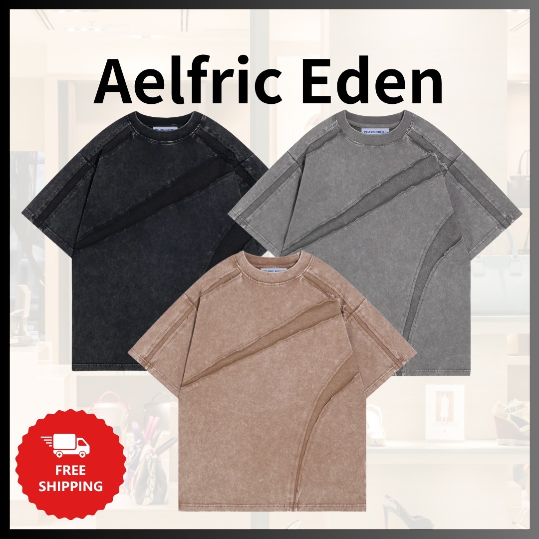 『Aelfric Eden』ダメージ加工ウォッシュTシャツ