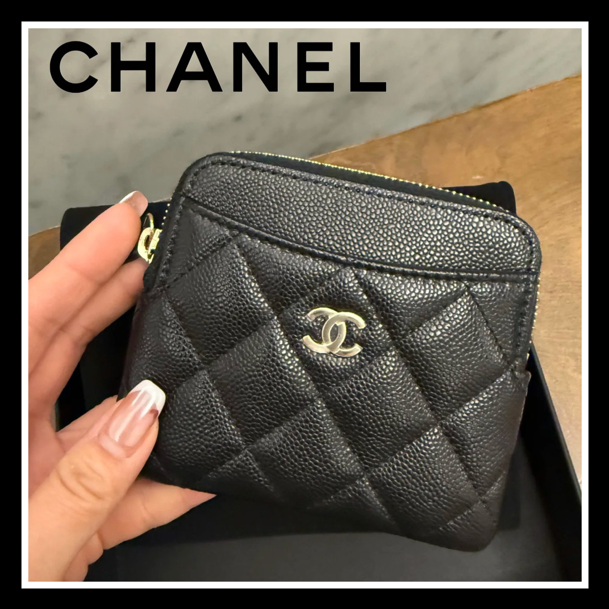 《定番大人気》CHANEL 25A クラシック ジップ コインウォレット