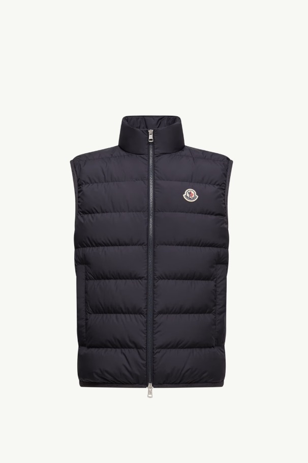 MONCLER 2025/26秋冬新作メンズ ロゴ付きダウンベスト CONTRIN