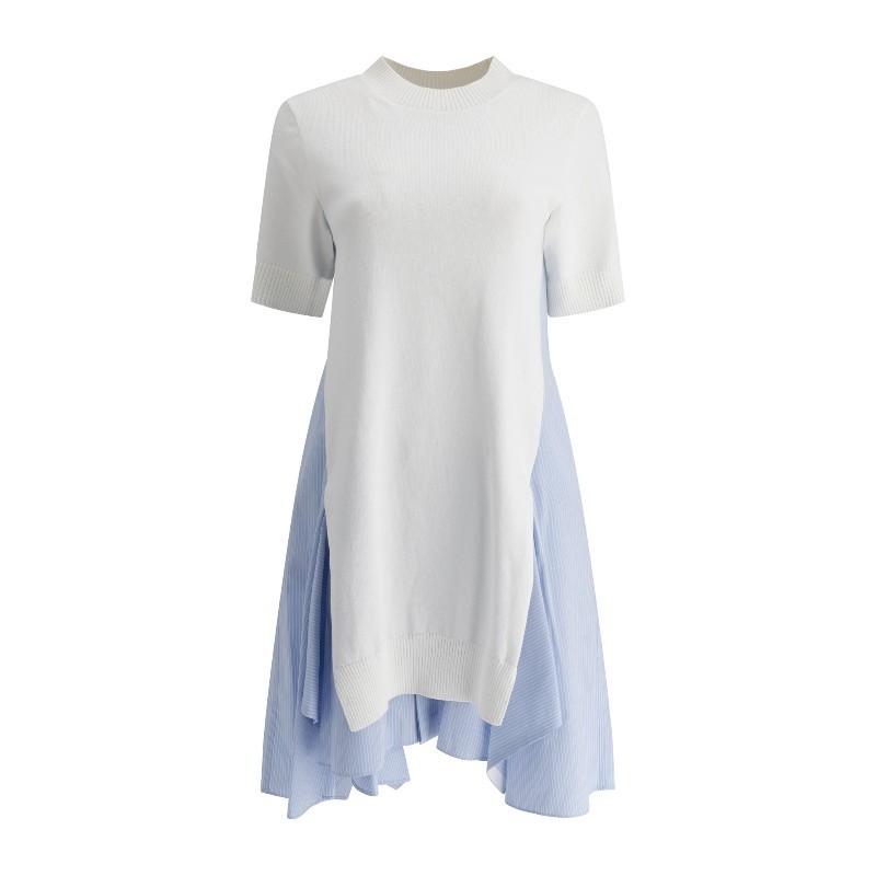 ワンピース sacai SS25 Cotton and knit dress (25 07764 185)