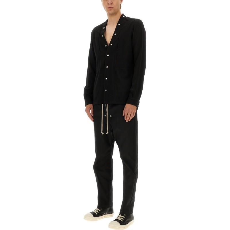 Tシャツ・カットソー RICK OWENS FW25 SHIRT \"LARRY\" (RU02E1287 WA09)