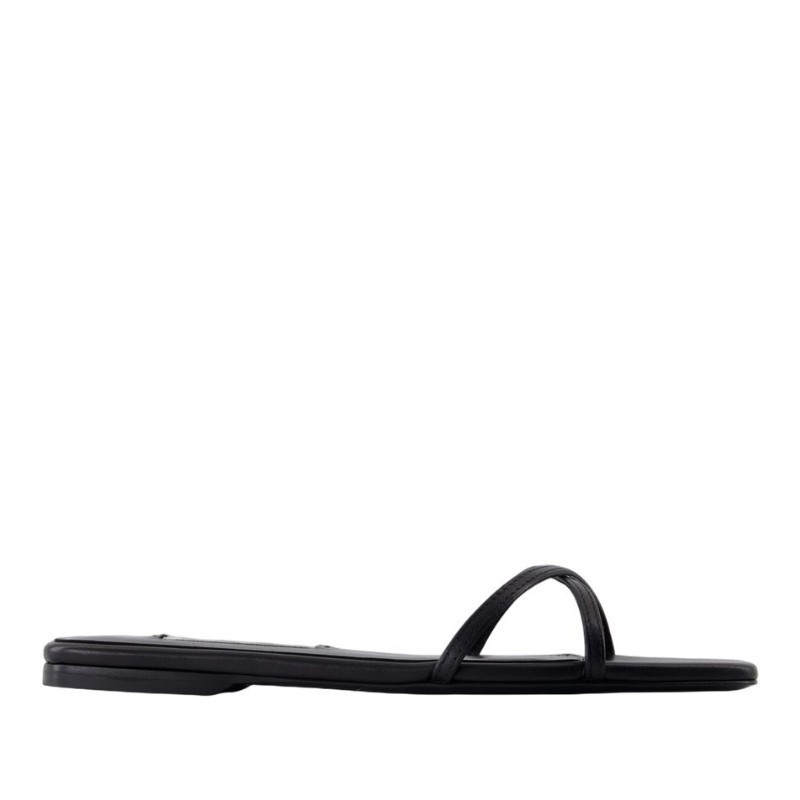 サンダル・ミュール toteme Crossover Sandals - TOTEME - Leather - Black