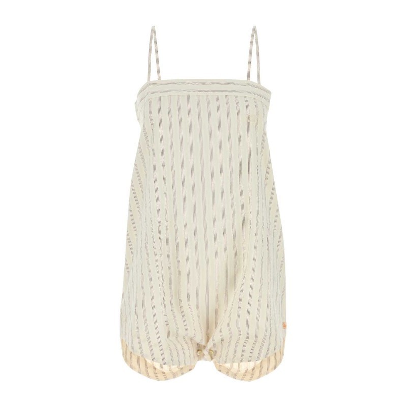 オールインワン・サロペット BODE Embroidered cotton Lavender Sail jumpsuit