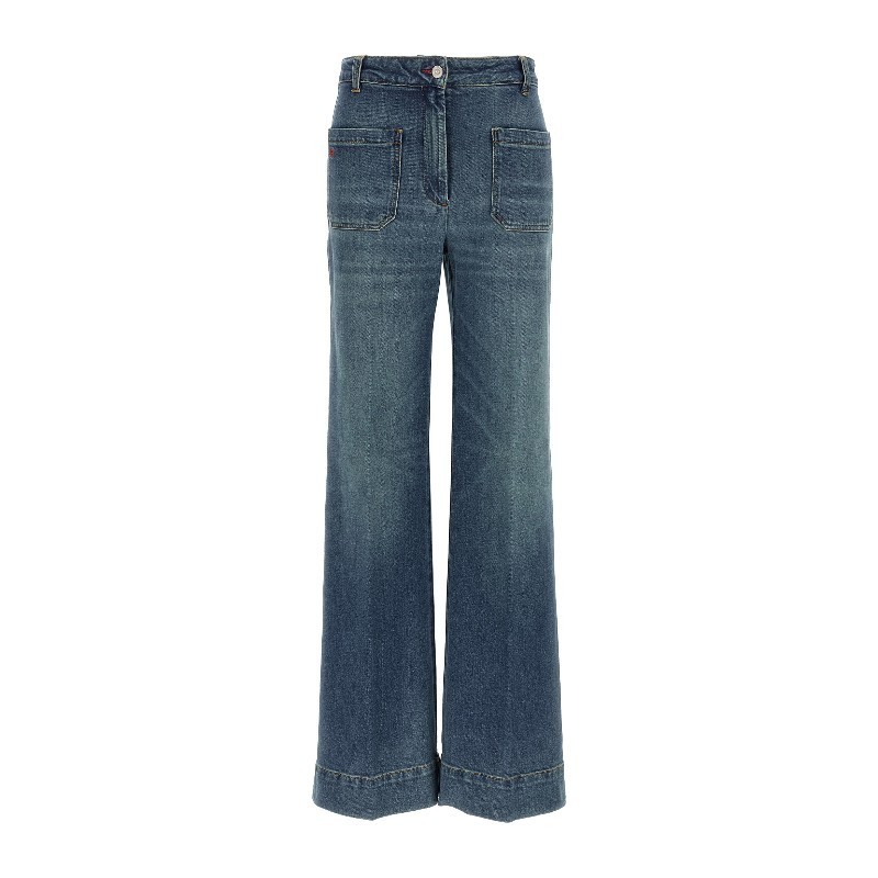 デニム・ジーパン Victoria Beckham 'Alina' jeans (1325DJE005218UR WASHEDBLUE)