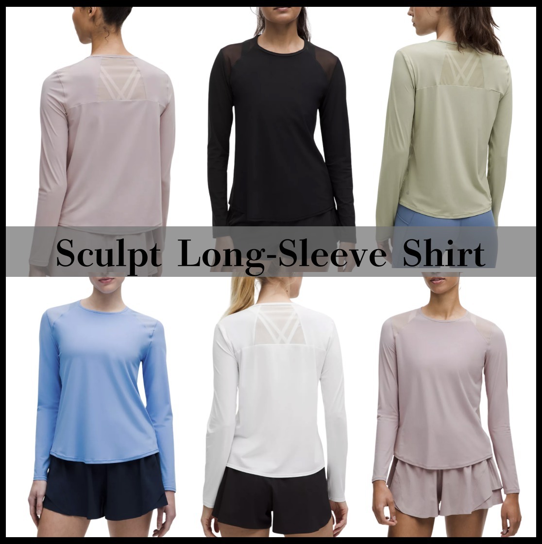 エレガント♪【lululemon】Sculpt 長袖シャツ 4WAYストレッチ