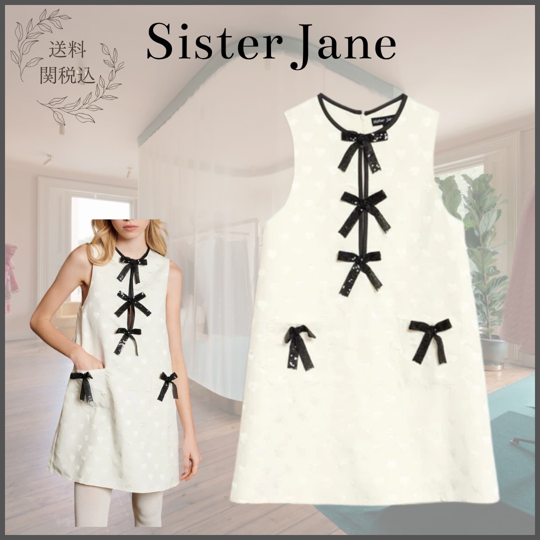 残り僅か！【Sister Jane】タマラ ボウ ミニドレス