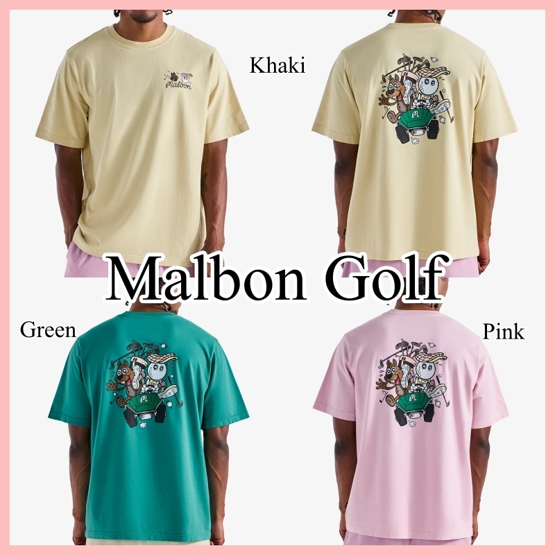 Malbon Golf TWO MAN SCRAMBLE Tシャツ 半袖 3色 送料込み